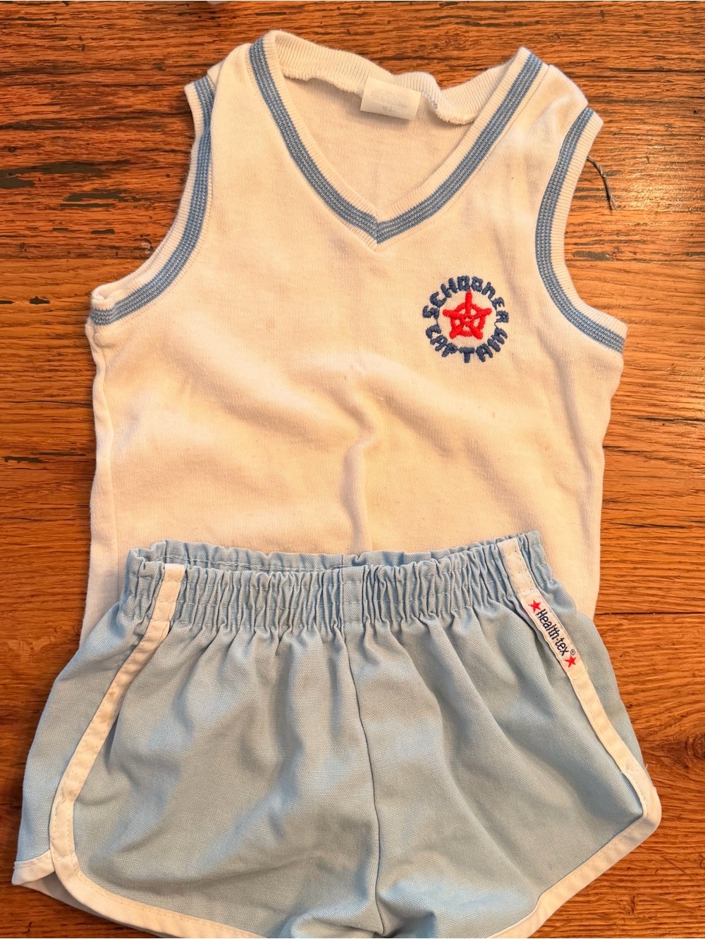 Vintage Healthtex White Tank and shorts set